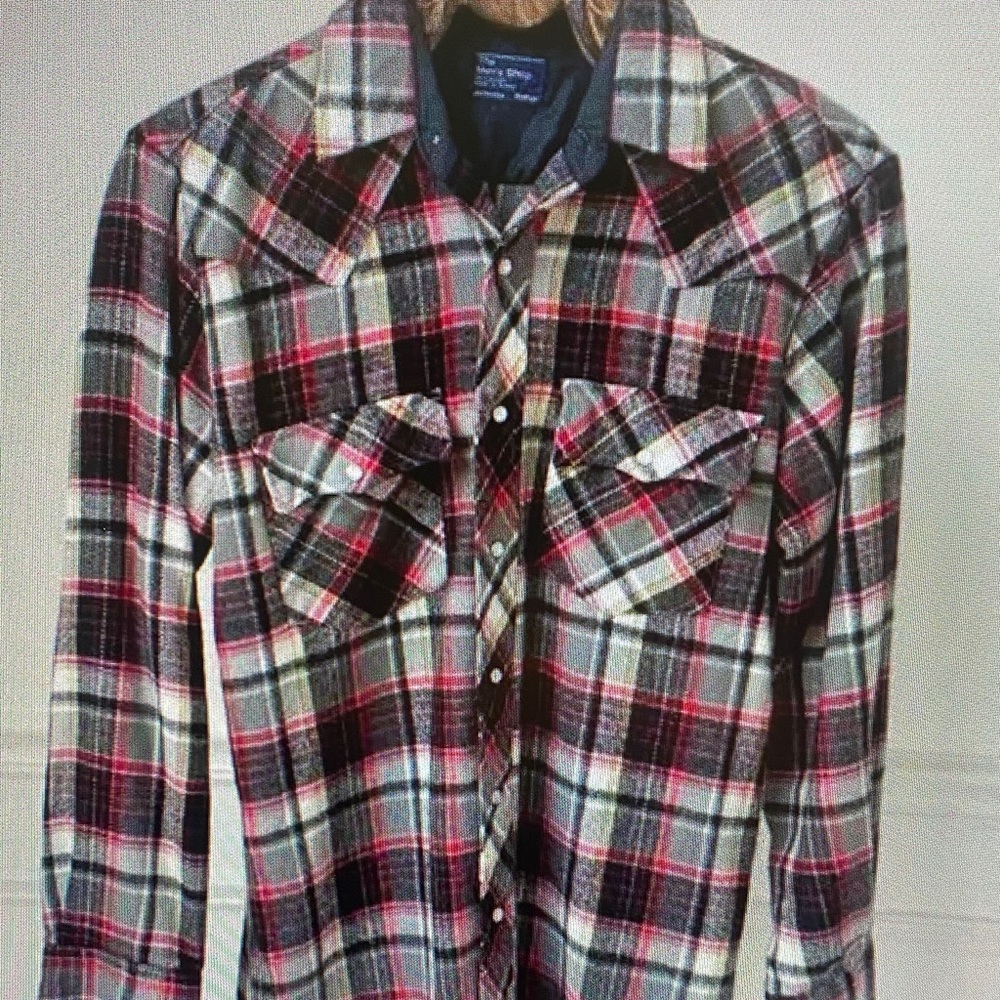 JCPenney Multicolor Plaid Button Down Shirt
